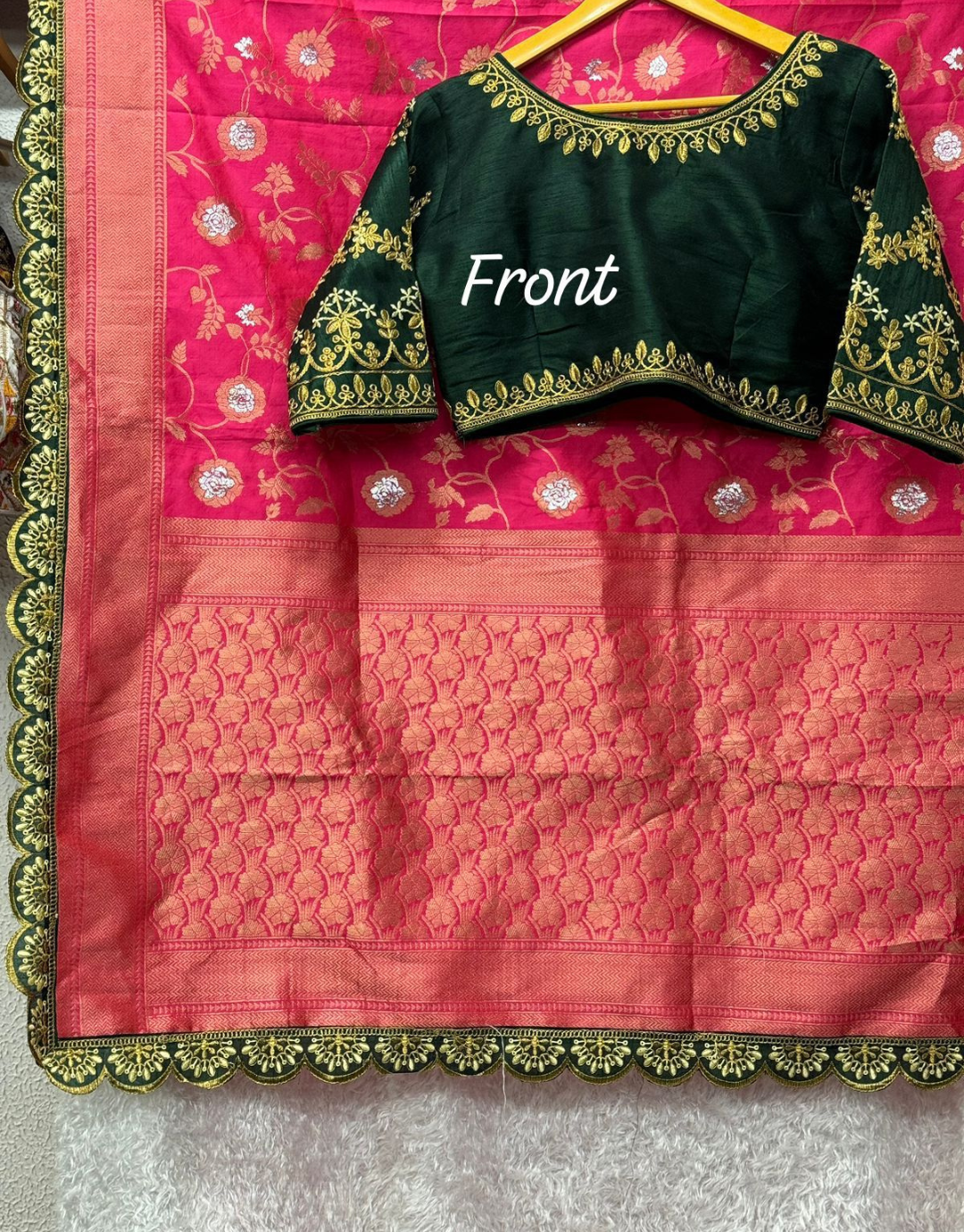 Veera DarkPink Banarasi Soft Silk Saree