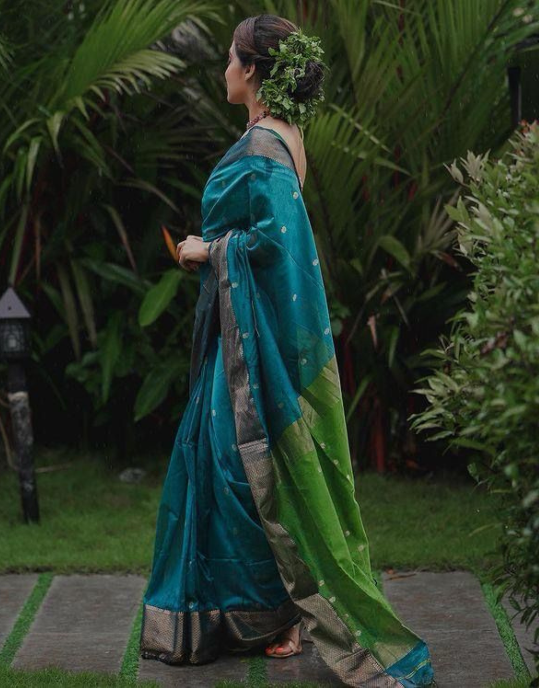 Sita RamaGreen Banarasi Silk Saree