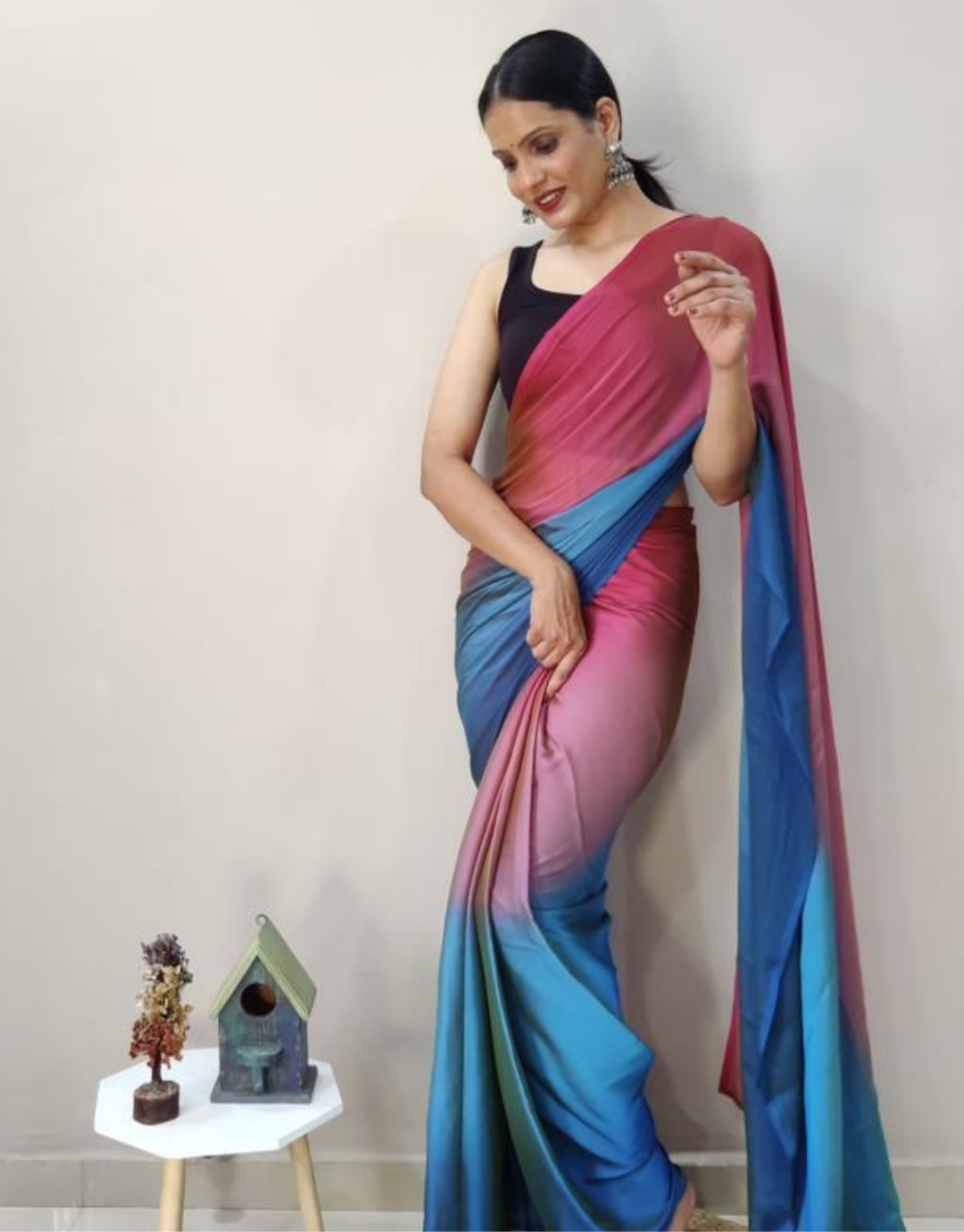 Buy online Kanjeevaram Soft Silk Saree With Meenakari Woven & Rich Pallu -  Blue-AF1595