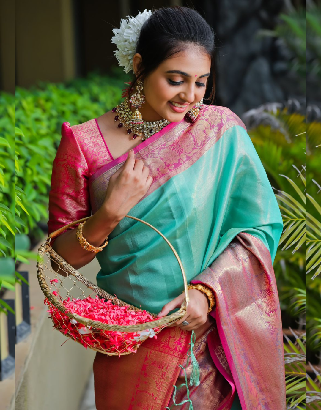 Ishita Firozy Tissue Silk Saree With Elegant Blouse