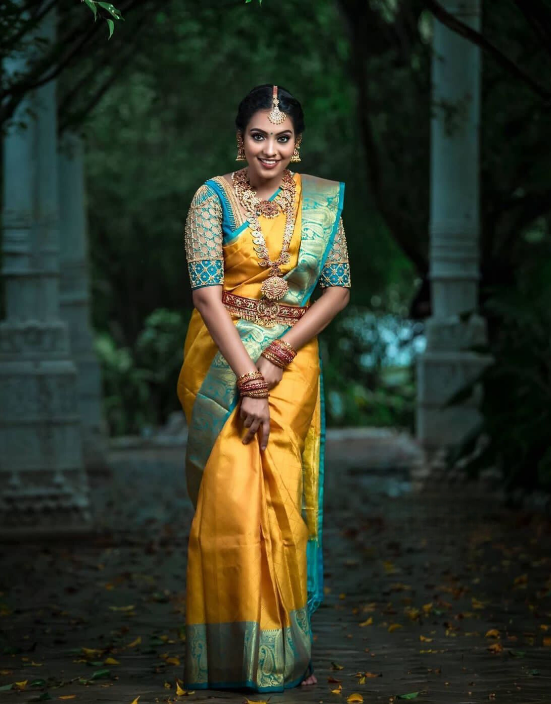 Kalpana Yellow Soft Banarasi Silk Saree With Mesmorising Blouse Piece