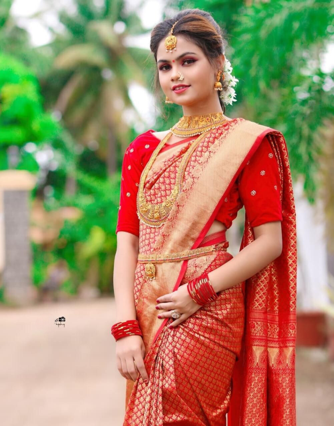 Ruchi Red Kanchipuram saree