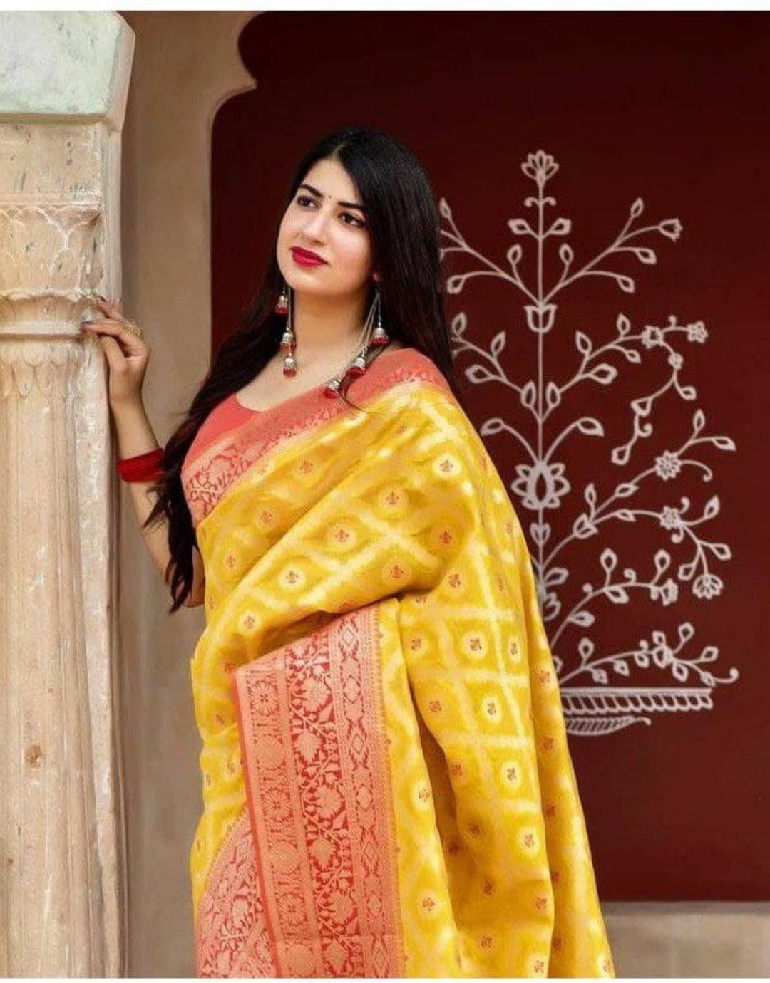 Yellow Colour Latest Fancy Bridal And Wedding Wear Heavy Designer Banarasi  Silk Saree Collection 610 - The Ethnic World