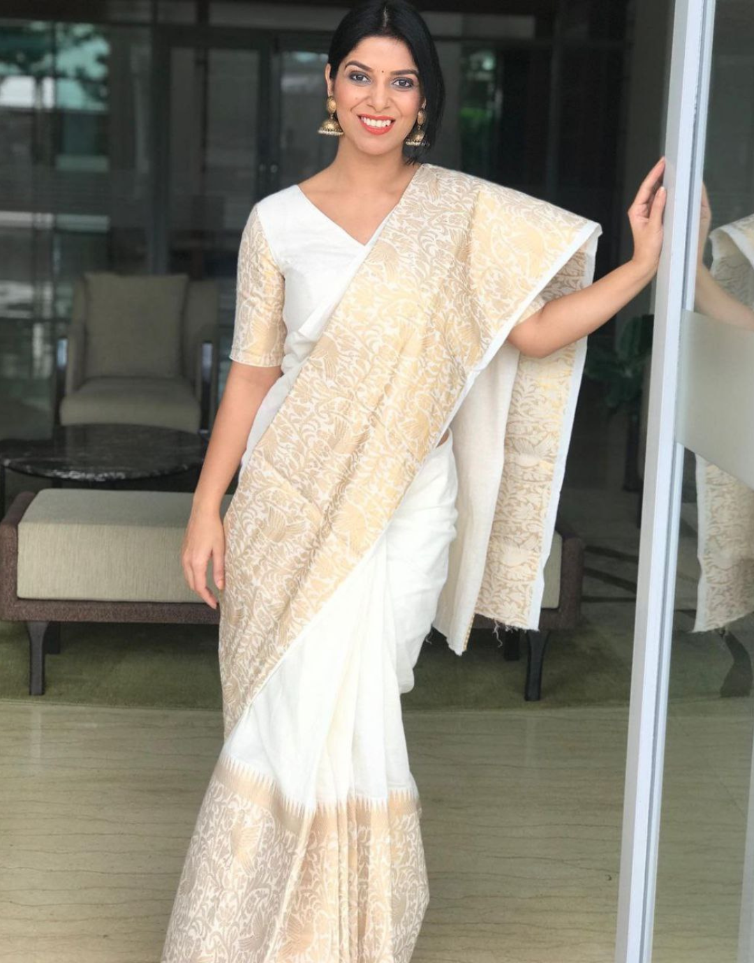 Punit Balana | Mint Saree Paired With Blouse – LIVEtheCOLLECTIVE
