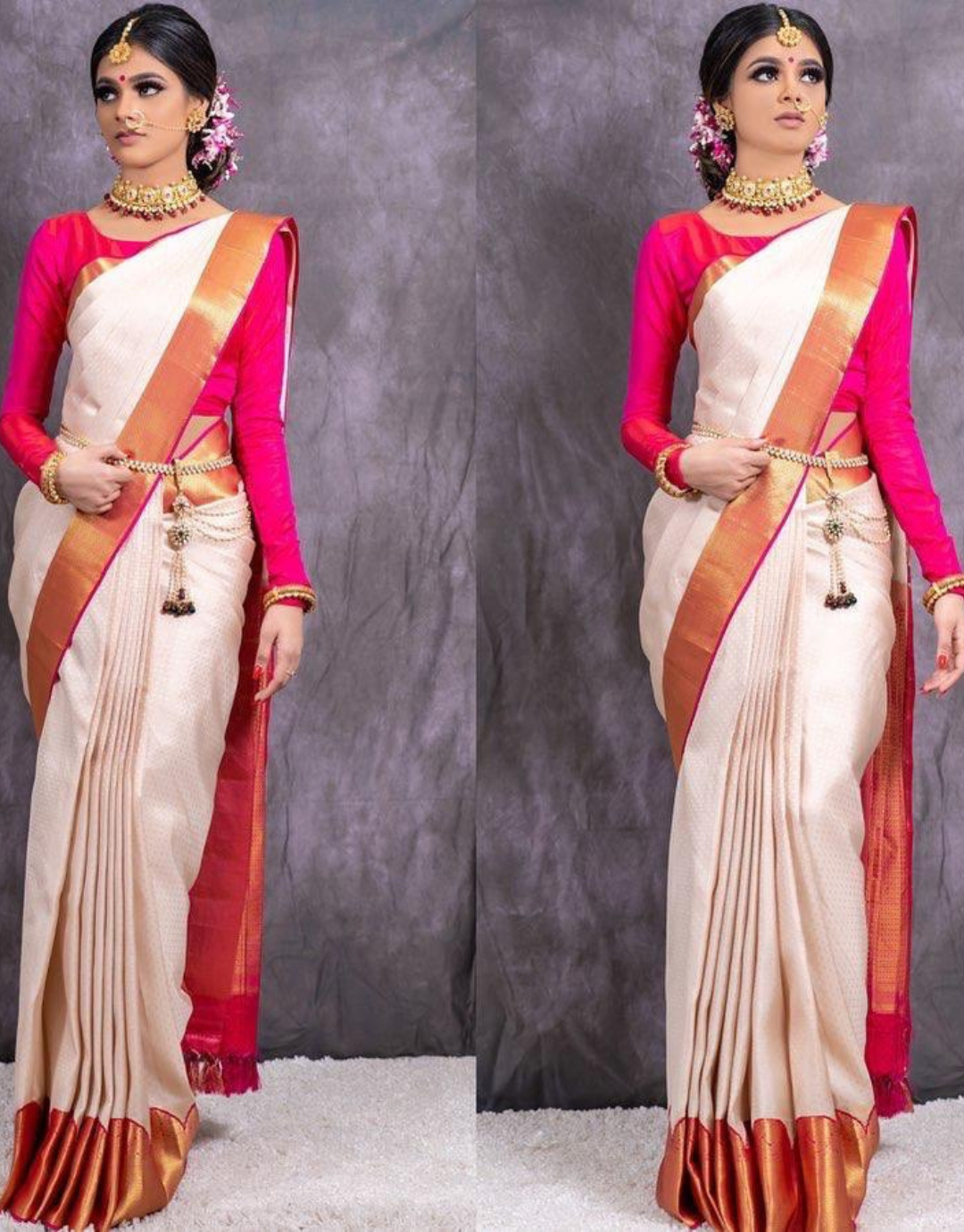 Buy A R Creative Women's Poly Silk Banarsi Shalu Weaving Saree with Blouse  Piece (Maroon)_AR15 at Amazon.in