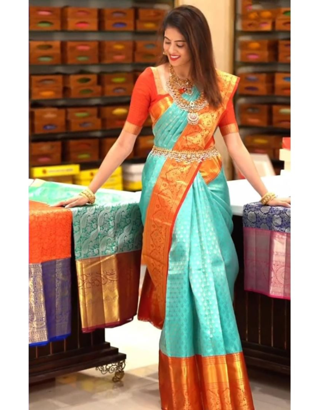 Buy Red Sarees for Women by A One Wear Online | Ajio.com