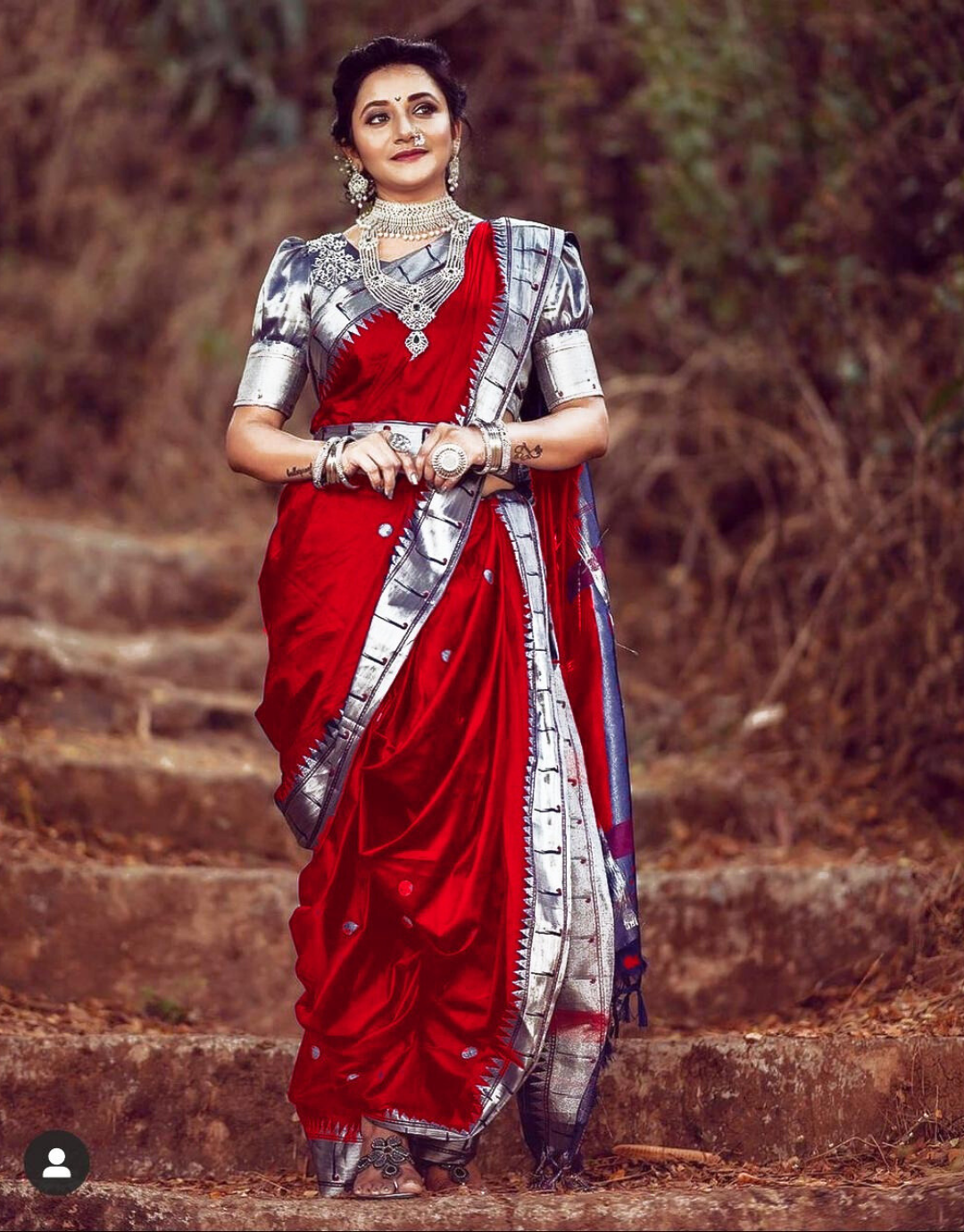Neha Red Paithani Silk Saree