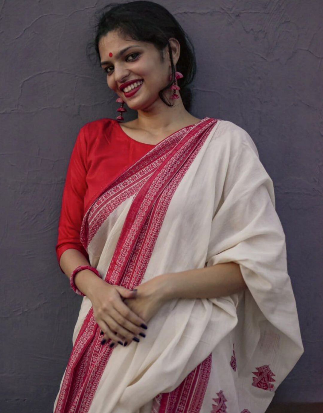 Sidhidata Women's Kota Doria Cotton Manipuri Saree With Unstitched Blouse  Piece - Teel