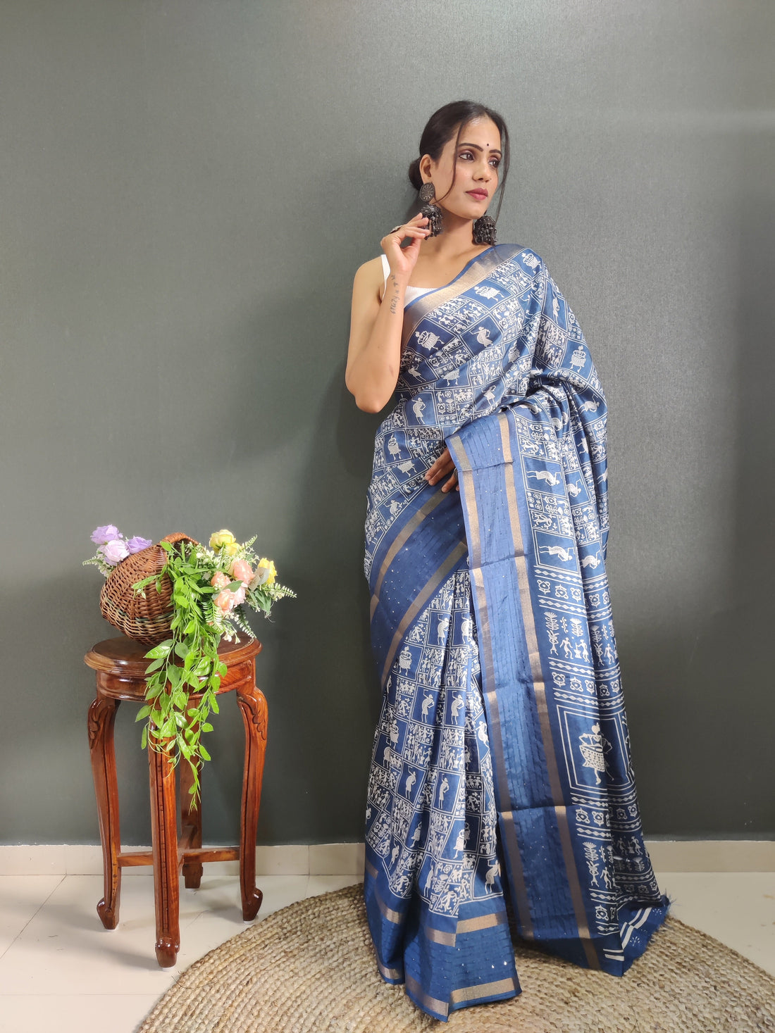 1-Min Ready To Wear Latest Shriivanta Design Saree – Firoji