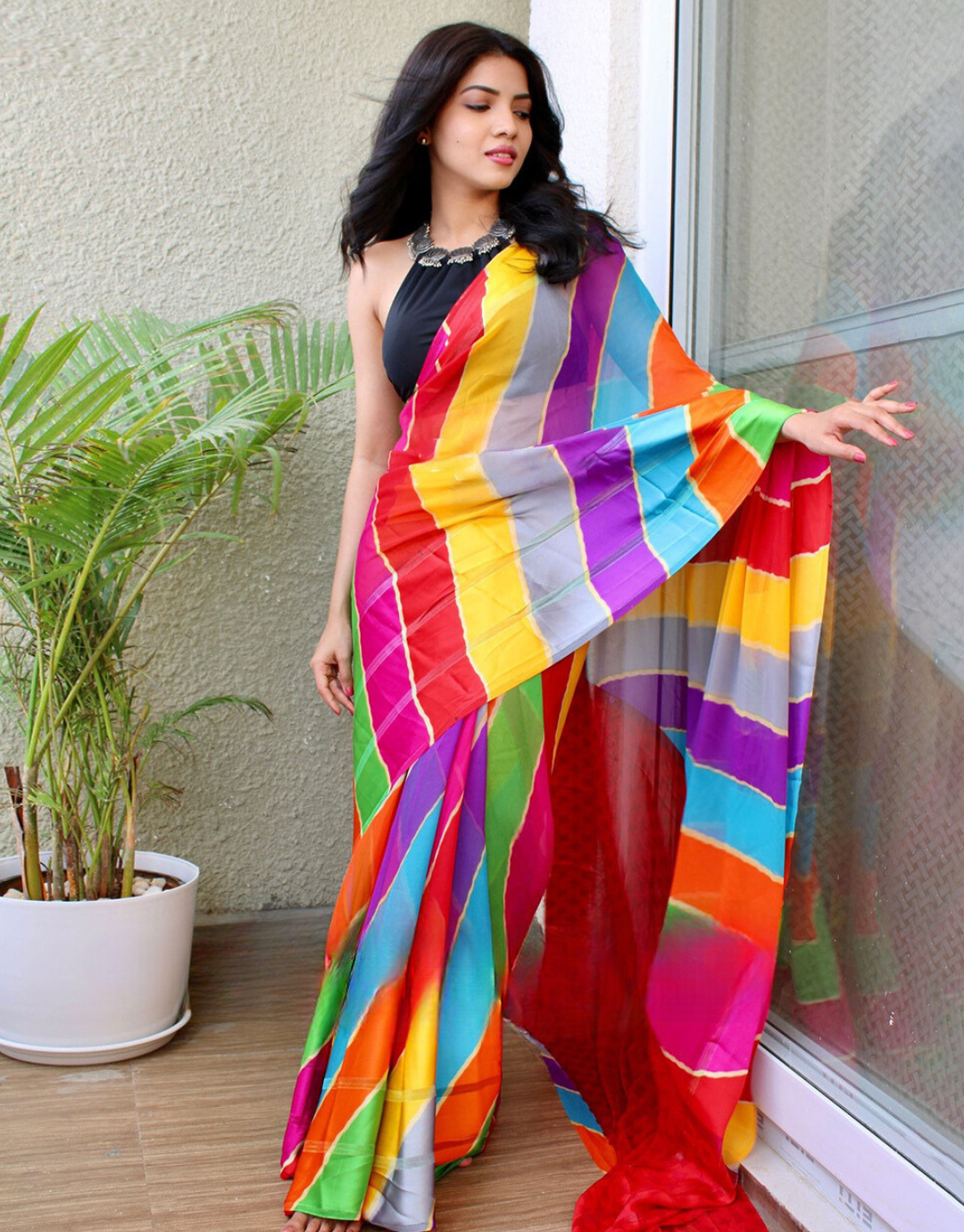 Kalpana MultiColour Soft Silk Saree