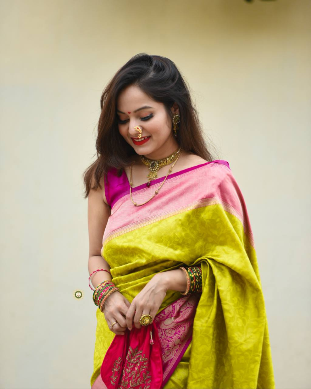 Yellow, Pink ARRS Silks Traditional Kanjivaram Silk Saree at Rs 6000 in  Salem