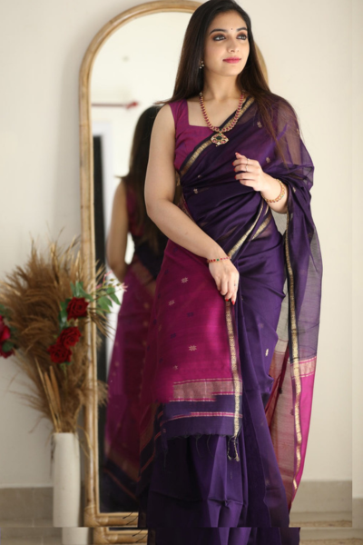 Buy Violet Sarees for Women by Arhi Online | Ajio.com