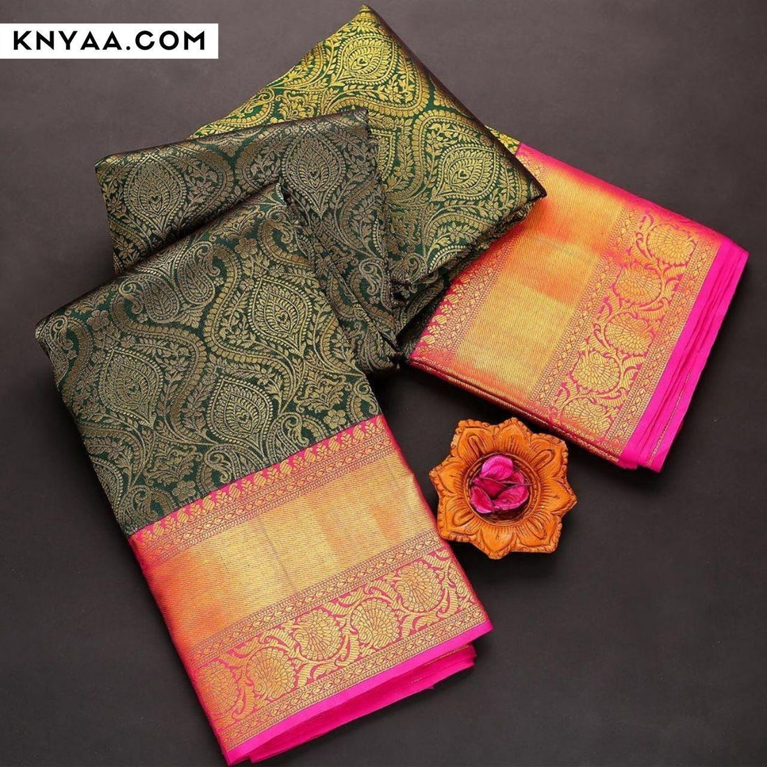 Nandini Style Traditional Kanchi Soft Silk Sari With Attached Blouse