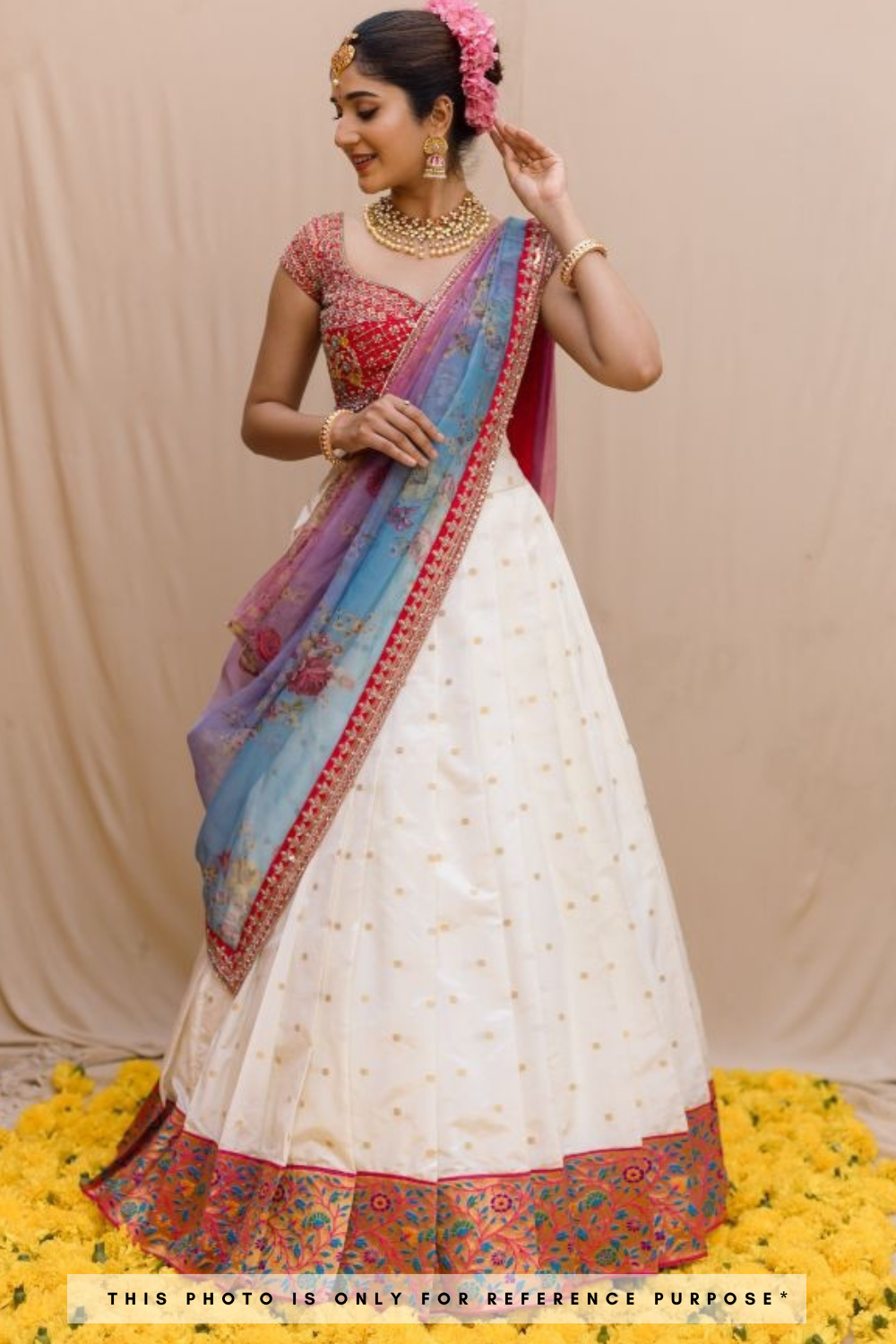 Silk Half Saree Lehenga, Party Wear at Rs 850 in Surat | ID: 2851783232312