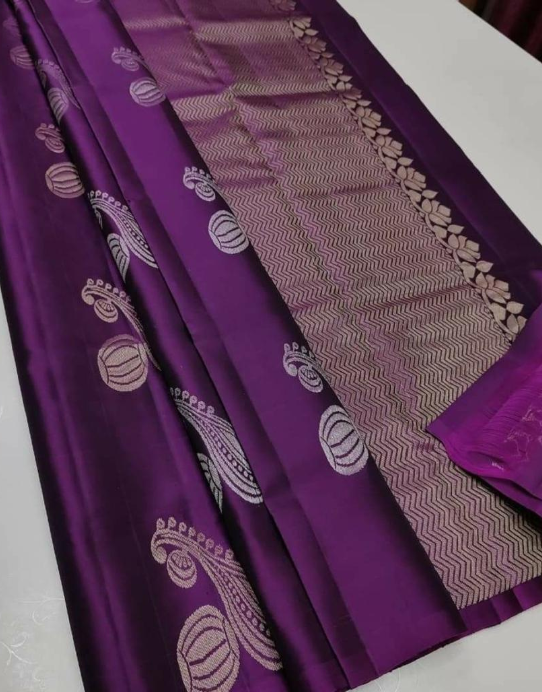 Lara Purple Coloured Soft Silk Saree