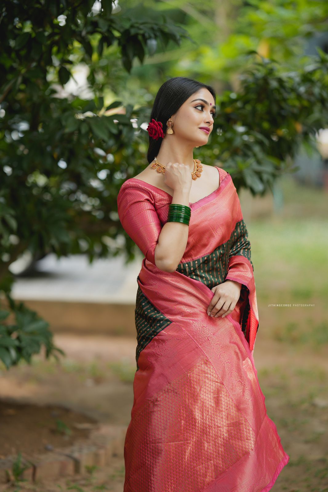 TRADITIONAL SAREE STYLING IDEAS | Bengali saree, Red and white saree, Saree  wearing styles