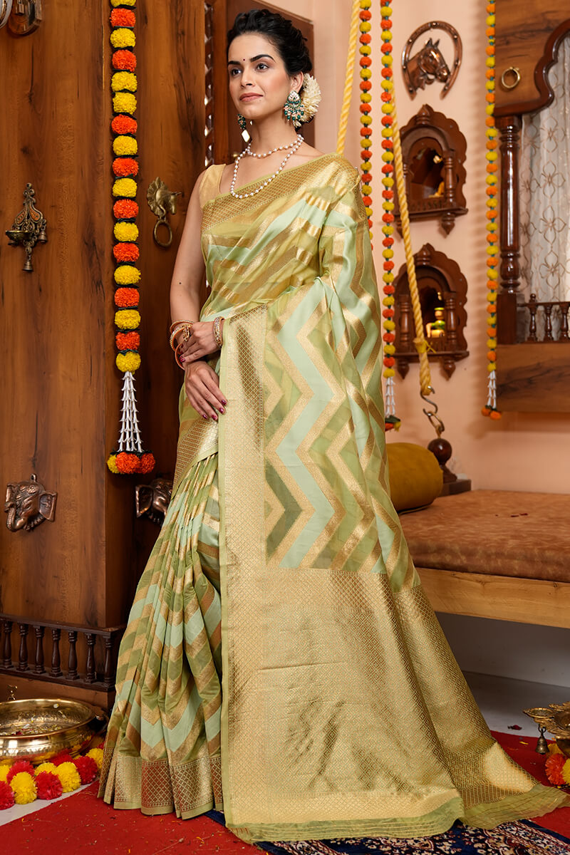 New Soft Silk Saree Design Olive Colour | Fancy Silk Soft Saree