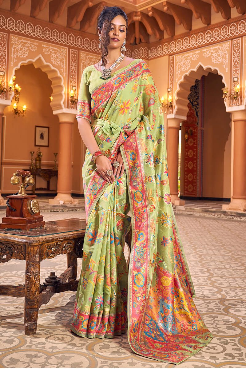 Trending Printed Linen silk saree dvz0002267 - Dvanza.com